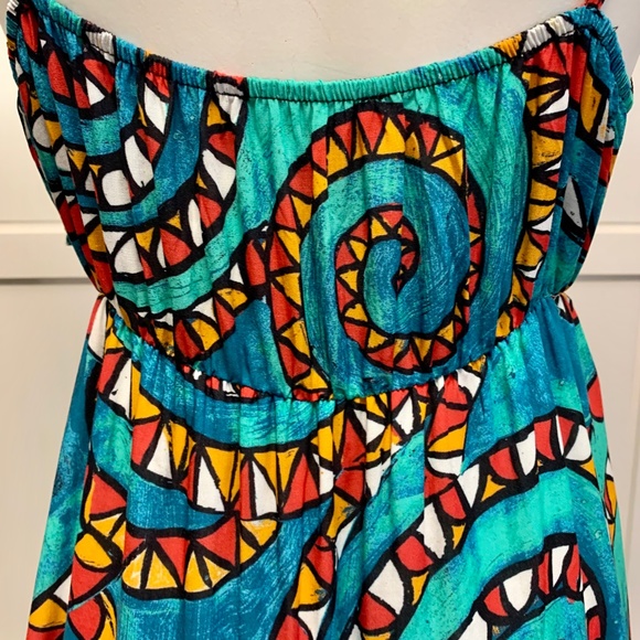 MAGARI Made In Italy Swirl Print Slip Maxi Dress Size M - Picture 11 of 13